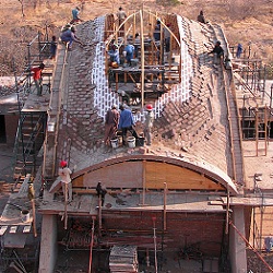 The main vault under construction. Credit: James Bellamy